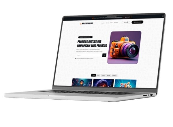 Template Loja Digital Portifolio Woocommerce